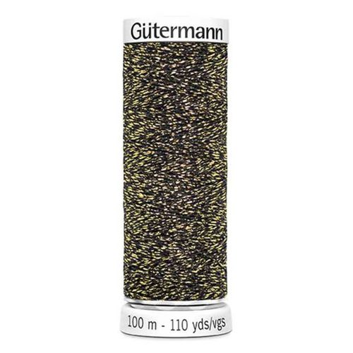Gütermann Sparkly goud naaigaren - 100 meter - col. 9924